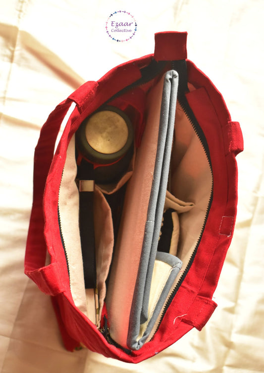 Daily Companion Red Tote Bag