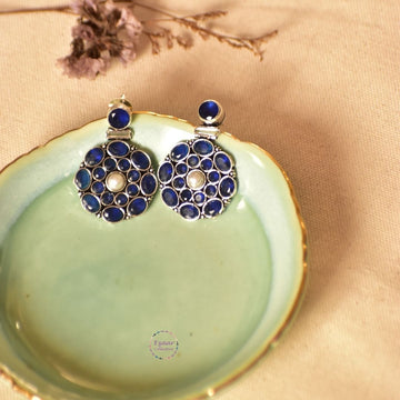 Sanvi Earrings - Royal Blue