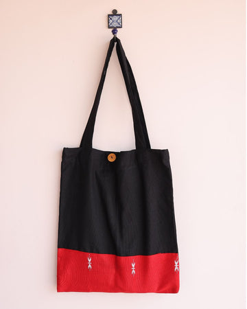 Patchwork Tote - Black