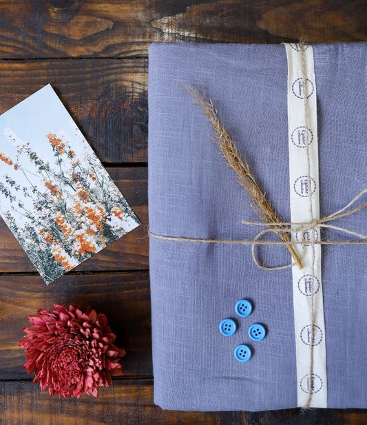 Slub Cotton fabric Grey