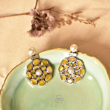 Sanvi Earrings - Yellow