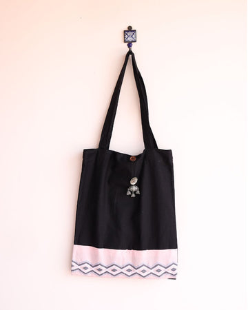 Patchwork Tote - Black