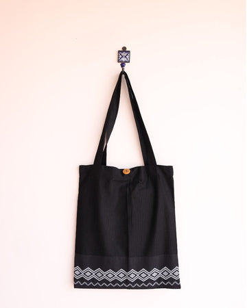 Patchwork Tote - Black