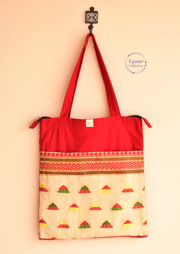 Daily Companion Red Tote Bag