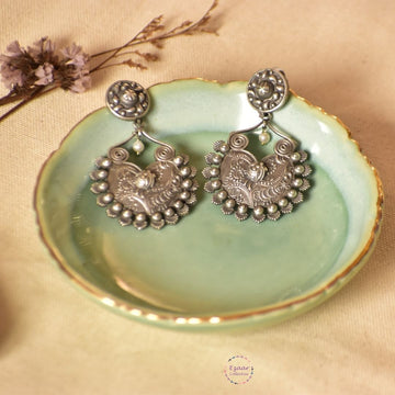 Taniya Silver Lookalike Earrings