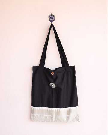 Patchwork Tote - Black