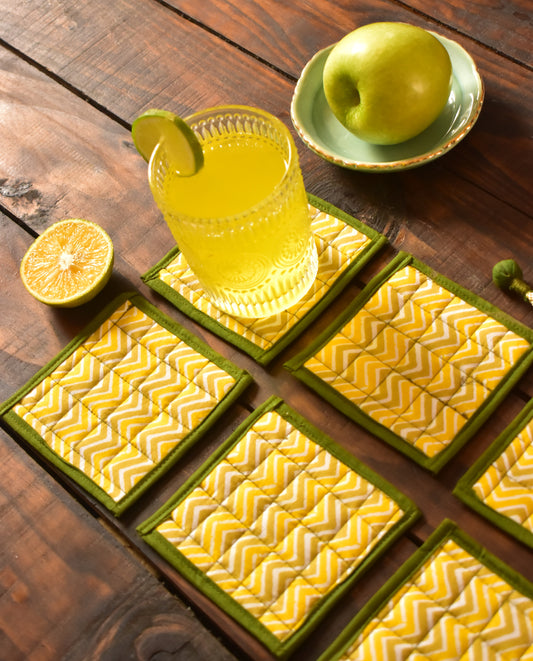 Green Apple Coaster Set