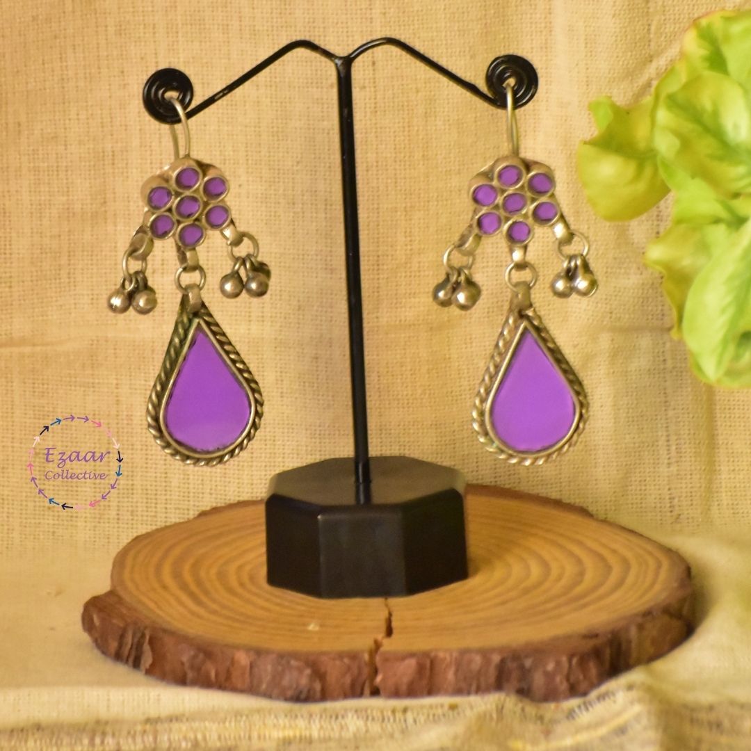 Rajiva Glass Afghani Earrings