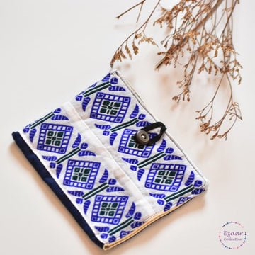 Sanitary Pad Pouches-Blue and White