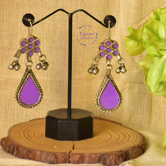 Rajiva Glass Afghani Earrings