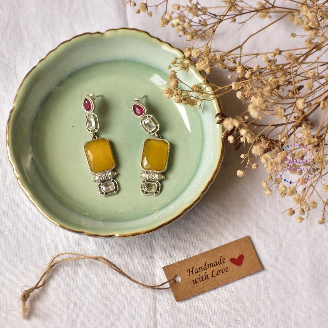 Adrita Earrings - Yellow