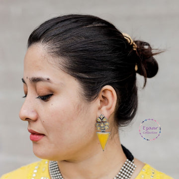 Seemantini Earrings Yellow