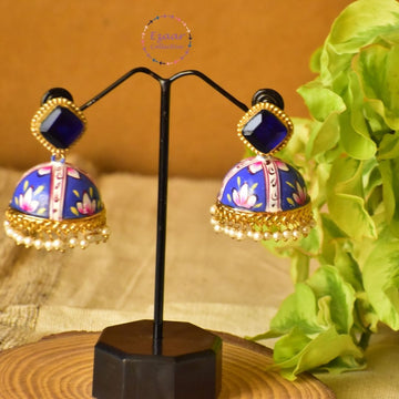 Savi Hand Painted Jhumkas