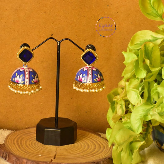 Savi Hand Painted Jhumkas