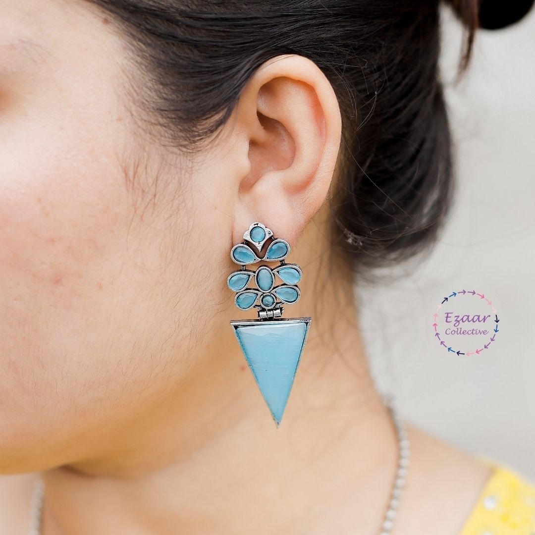 Seemantini Earrings Blue