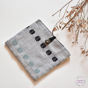 Sanitary Pad Pouches-Black floral and Grey