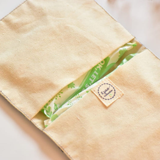 Sanitary Pad Pouches-Blue and White